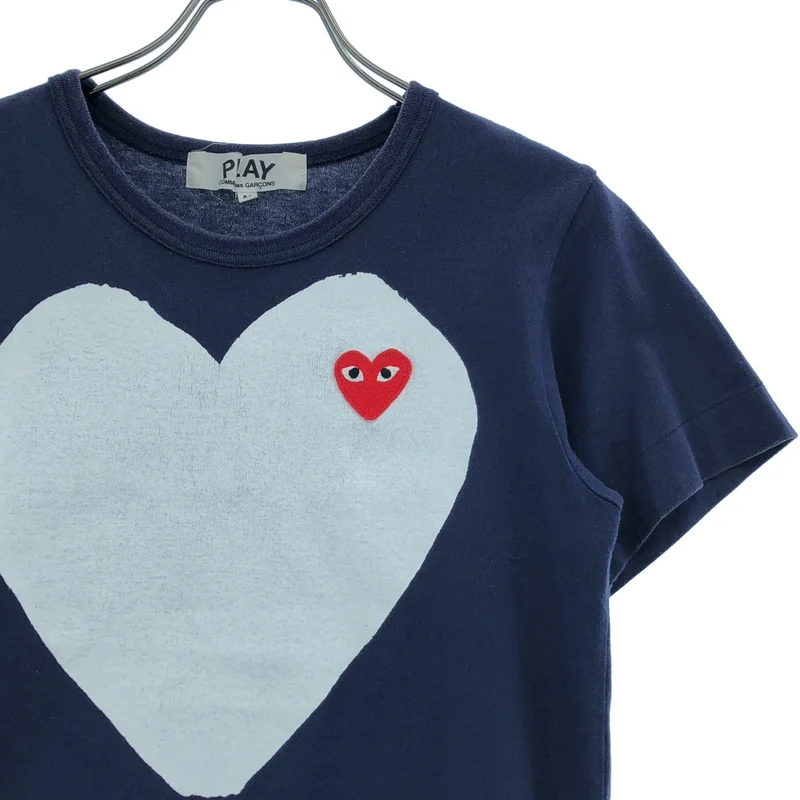 PLAY COMME des GARCONS / プレイコムデギャルソン | AD2012 | ハートプリント クルーネックカットソー | M | レディース
