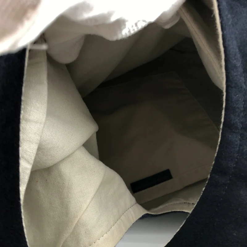 COMME des GARCONS / コムデギャルソン | 青山限定 ウール 変形 二次元 トートバッグ |