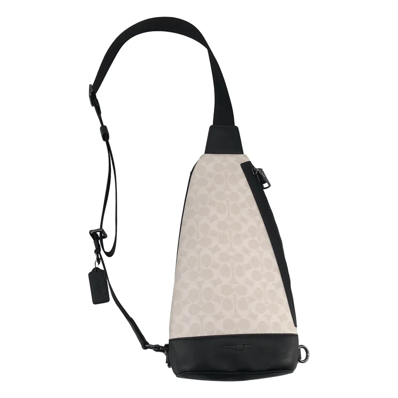 COACH / コーチ | レザー ドミニク スリング パック・シグネチャー キャンバス ボディバッグ |