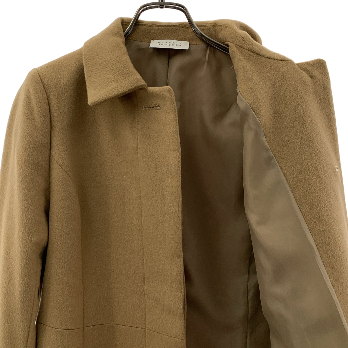 BARNEY'S NEW YORK ベージュ コート カシミヤ100% BARNEYS NEWYORK / バーニーズニューヨーク | カシミヤ ステンカラー