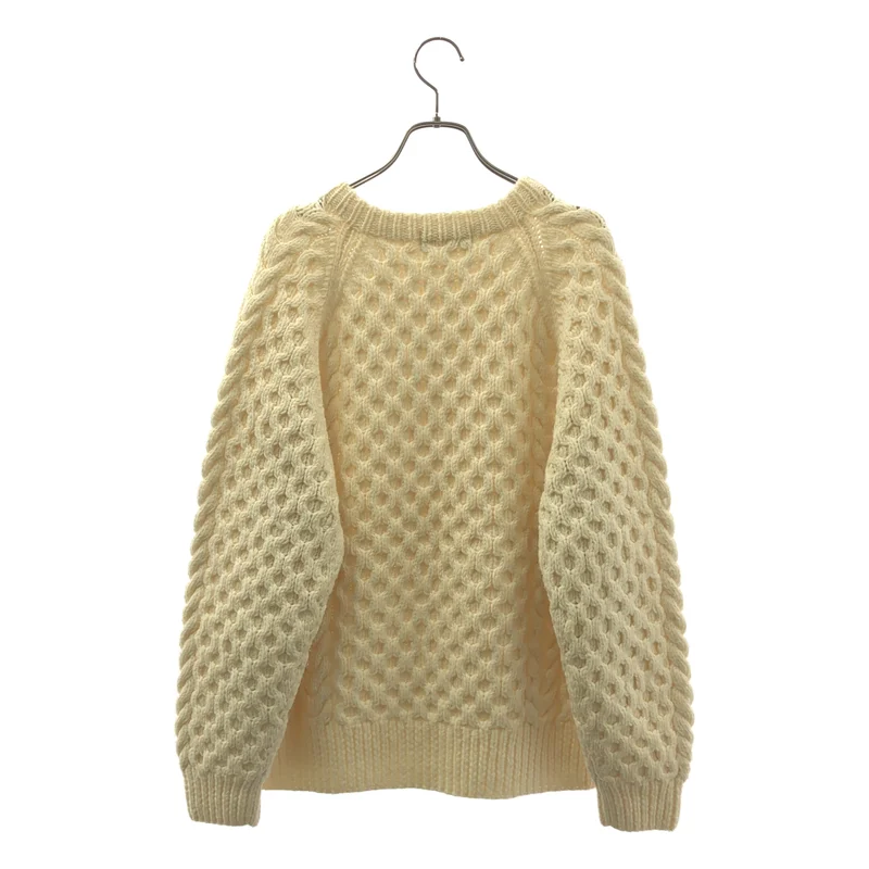 SACRA / サクラ | HONEYCOMB HAND-KNITTED TOP ケーブル編みニットプルオーバー | 38 | レディース