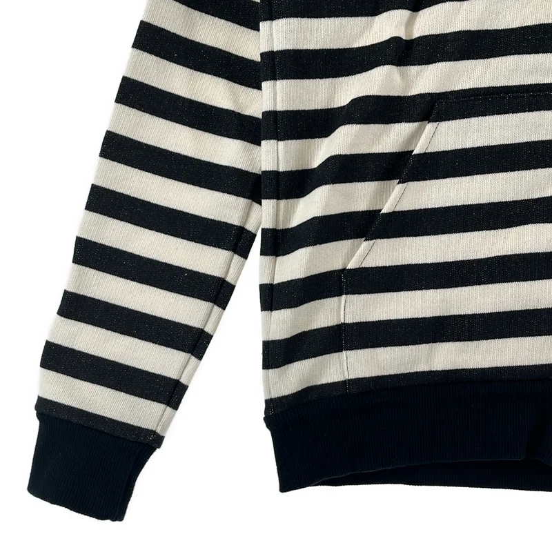 SAINT LAURENT PARIS / サンローランパリ | 2015SS | Border Zip Hoodie   ボーダー ジップ パーカー |