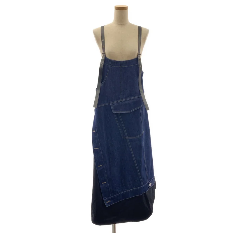 AULA AILA / アウラアイラ | 2023SS | REMAKE DENIM JUMPER SKIRT / リメイクデニム ジャンパースカート サロペットワンピース | 0 | レディース