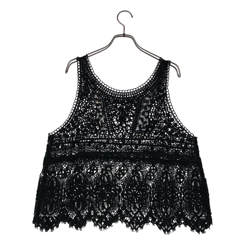 journal standard luxe / ジャーナルスタンダードラックス | 2025SS | レースMIXノースリーブブラウス |