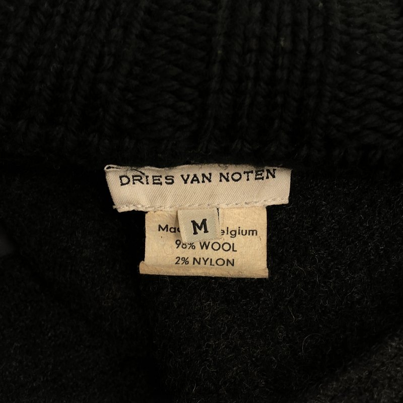 DRIES VAN NOTEN / ドリスヴァンノッテン | 1990s | ウール  ニットコート 3951-6018 | M | メンズ