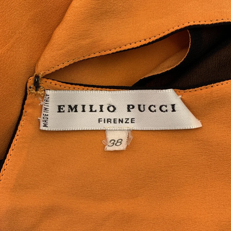 EMILIO PUCCI / エミリオプッチ | シルク フラワープリント シアーブラウス | 38 | レディース