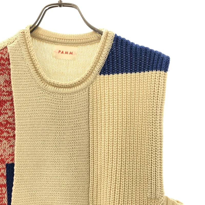 PAMM / パム | collage knit vest ニットベスト | F | レディース