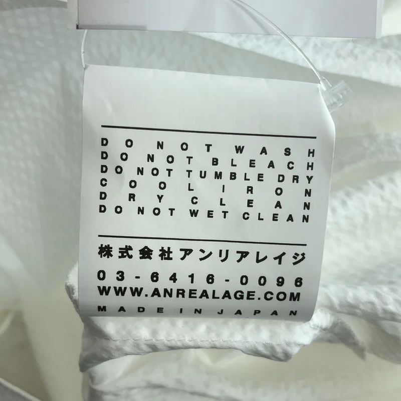 ANREALAGE / アンリアレイジ | ボール シアサッカー シャツ | 38 | レディース
