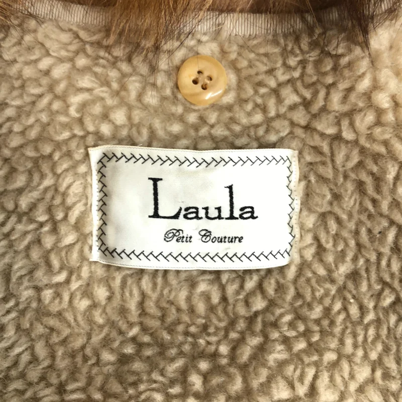 Laula / ラウラ | ウールメルトン ボアライナー ダブルライダース ファーショートジャケット | 2 | レディース