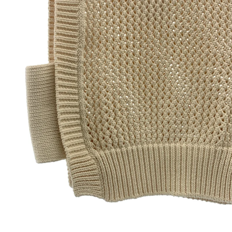 HYKE / ハイク | 2023SS | CROCHETED CROPPED SWEATER / コットン ニット ベスト | F | レディース