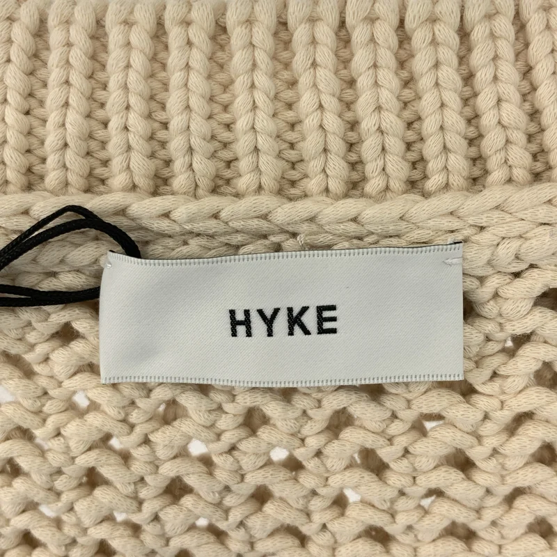 HYKE / ハイク | 2023SS | CROCHETED CROPPED SWEATER / コットン ニット ベスト | F | レディース