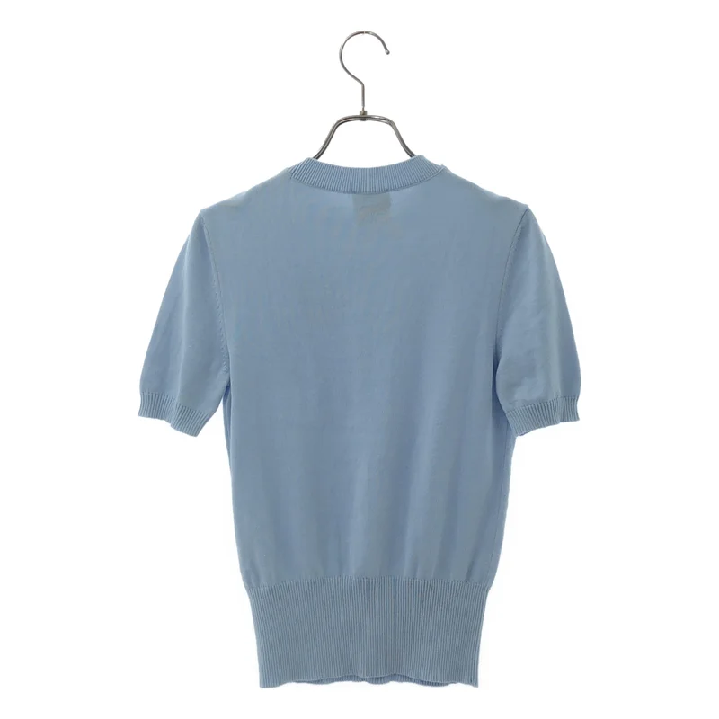 PATOU / パトゥ | コットン ロゴ ニットTシャツ | S | レディース