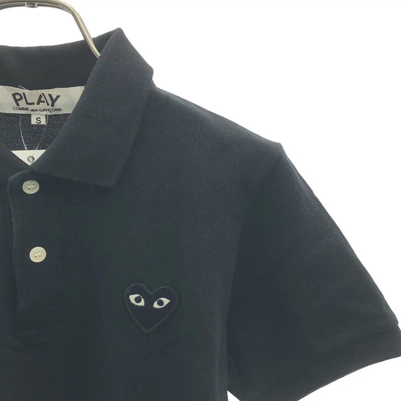 PLAY COMME des GARCONS / プレイコムデギャルソン | コットン ロゴ刺しゅう ポロシャツ | S | レディース