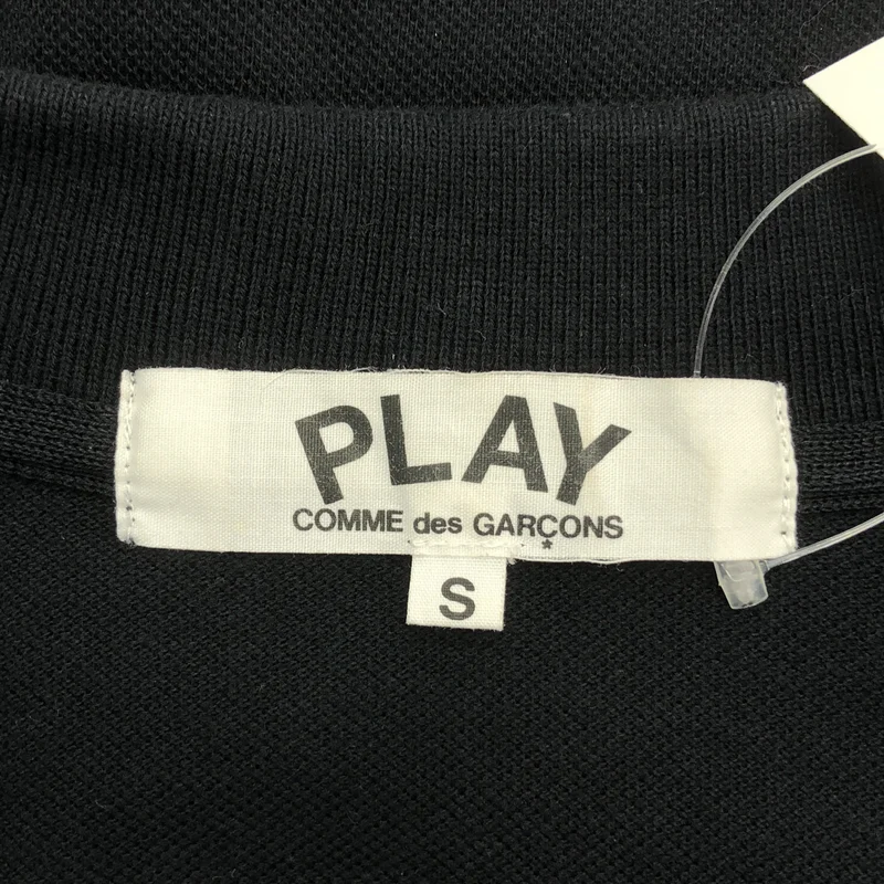 PLAY COMME des GARCONS / プレイコムデギャルソン | コットン ロゴ刺しゅう ポロシャツ | S | レディース