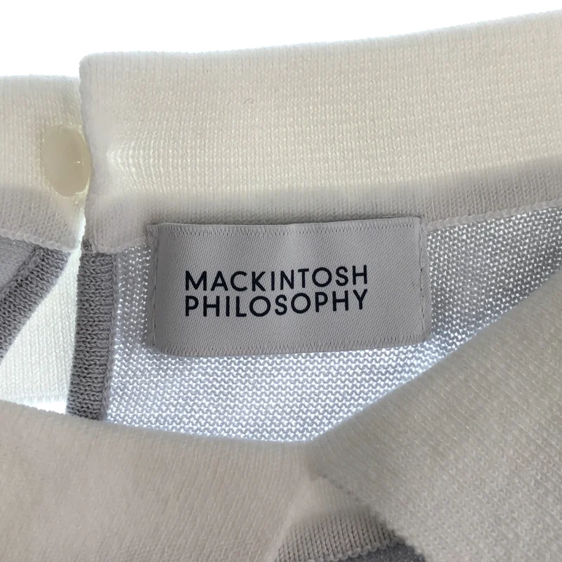 MACKINTOSH PHILOSOPHY / マッキントッシュフィロソフィー | バイカラー ポロ ニット | 38 | レディース