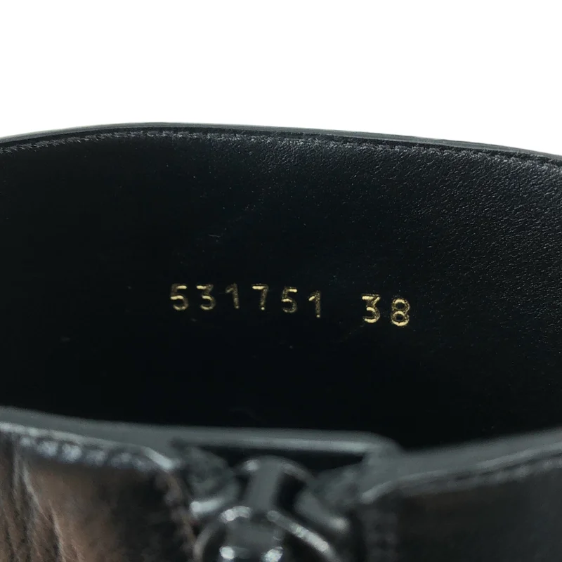 BALENCIAGA / バレンシアガ | サイドZIP ポインテッドトゥ レザーショートブーツ 531751 | 38 | レディース