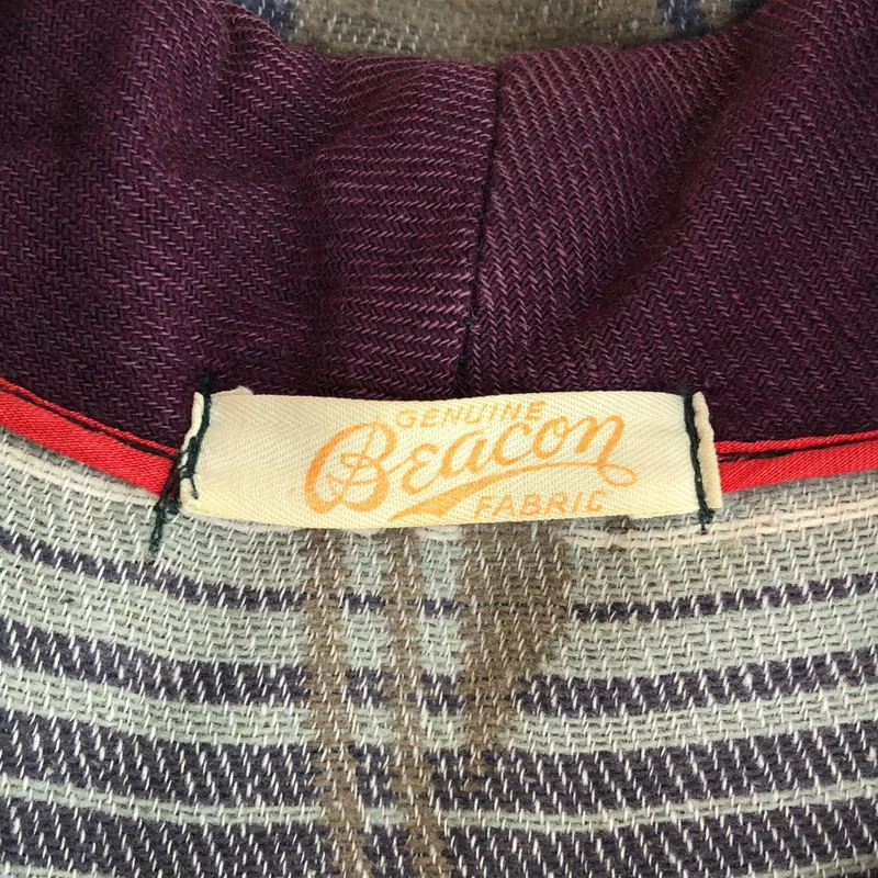 VINTAGE / ヴィンテージ古着 | beacon / ウール アーガイル柄 ショールカラー ガウンコート |