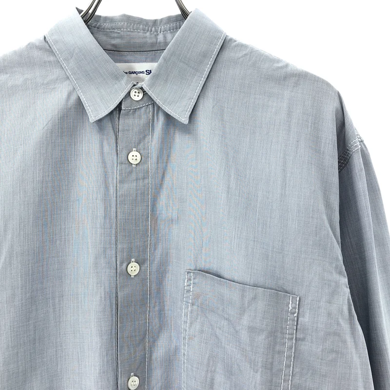 COMME des GARCONS SHIRT / コムデギャルソンシャツ | コットン ステッチデザイン シャツ | S | メンズ