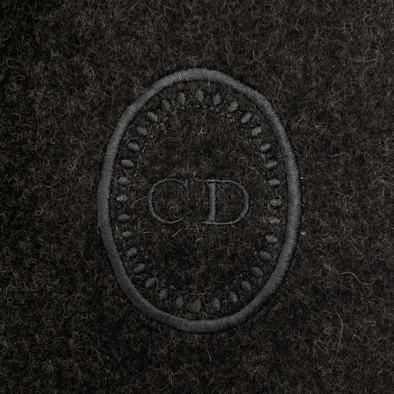Christian Dior / クリスチャンディオール | cashmere 100％ / カシミヤ ロゴ フリンジ 大判 マフラー |