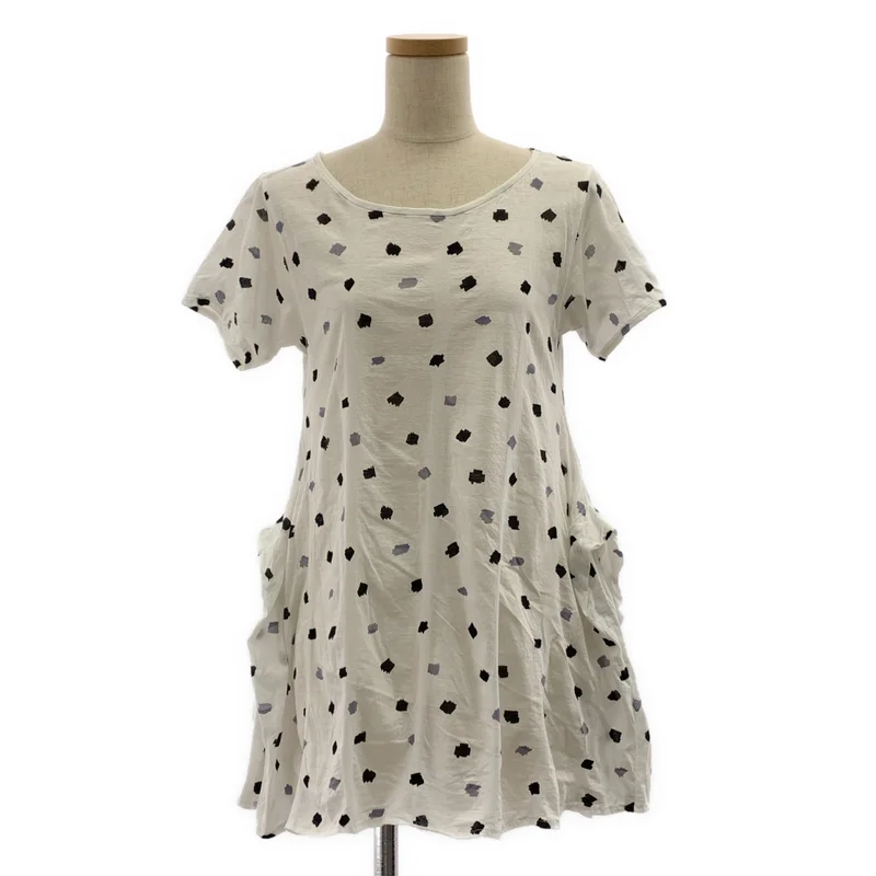 HaaT ISSEY MIYAKE / ハートイッセイミヤケ | 総柄 変形 オーバーシルエット Tシャツ カットソー | 2 | レディース