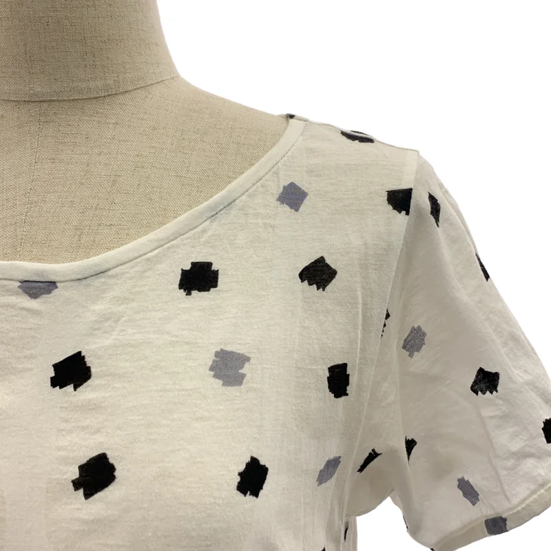 HaaT ISSEY MIYAKE / ハートイッセイミヤケ | 総柄 変形 オーバーシルエット Tシャツ カットソー | 2 | レディース