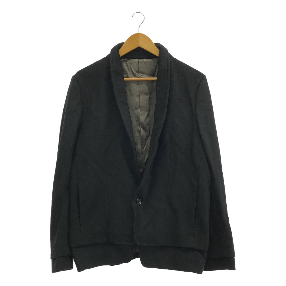 【新品】  prasthana / プラスターナ | 残響 shawl collar jacket | M | ブラック | メンズ 新品】 prasthana / プラスターナ | 残響 shawl collar jacket | M