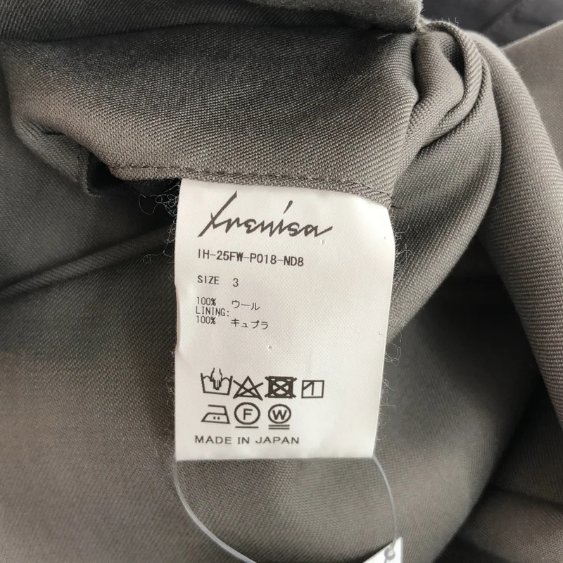 IRENISA / イレニサ | 2025AW | TWO TUCKS WIDE TROUSERS / ウールギャバ 2タック ワイドパンツ | 3 | メンズ