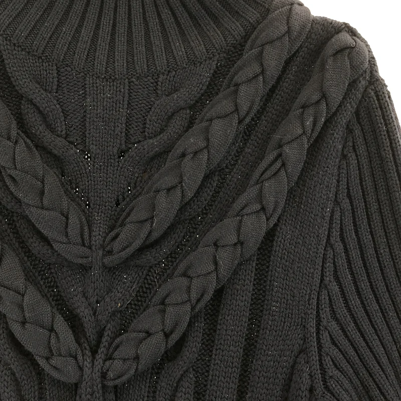 Sportmax / スポーツマックス | シルク ニット ハイネック ドレス ワンピース | L | レディース