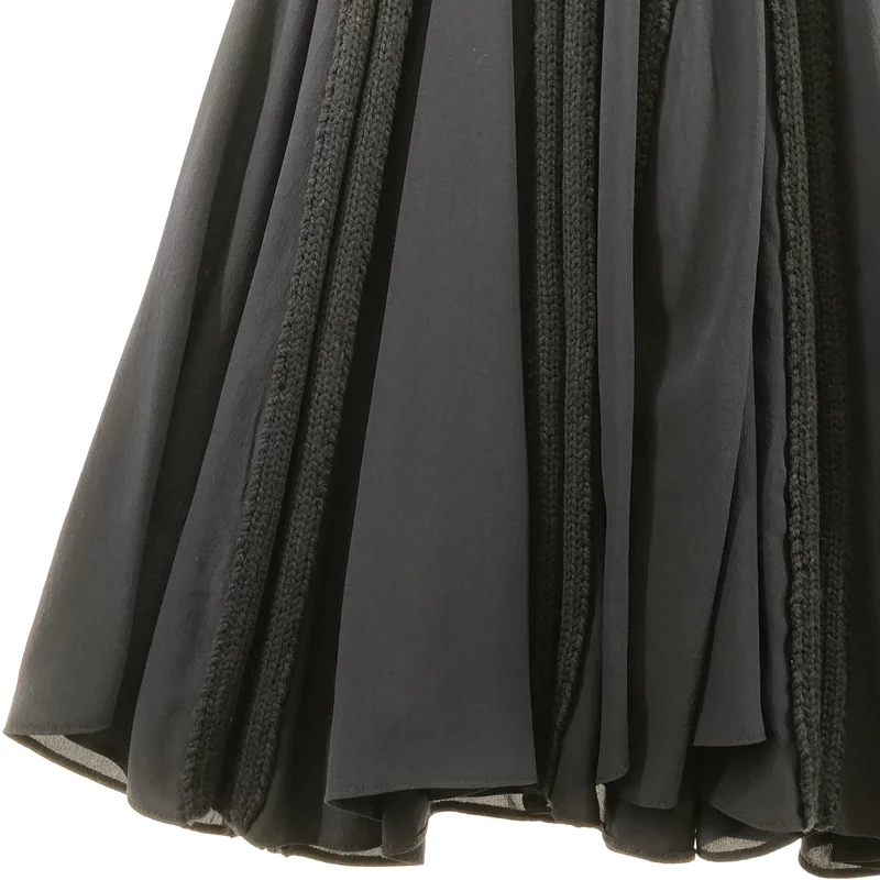 Sportmax / スポーツマックス | シルク ニット ハイネック ドレス ワンピース | L | レディース