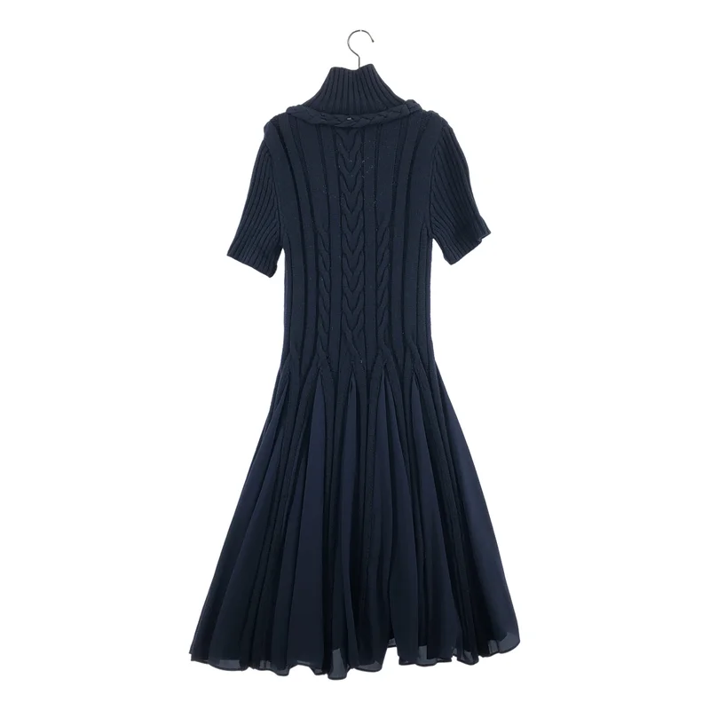 Sportmax / スポーツマックス | シルク ニット ハイネック ドレス ワンピース | L | レディース