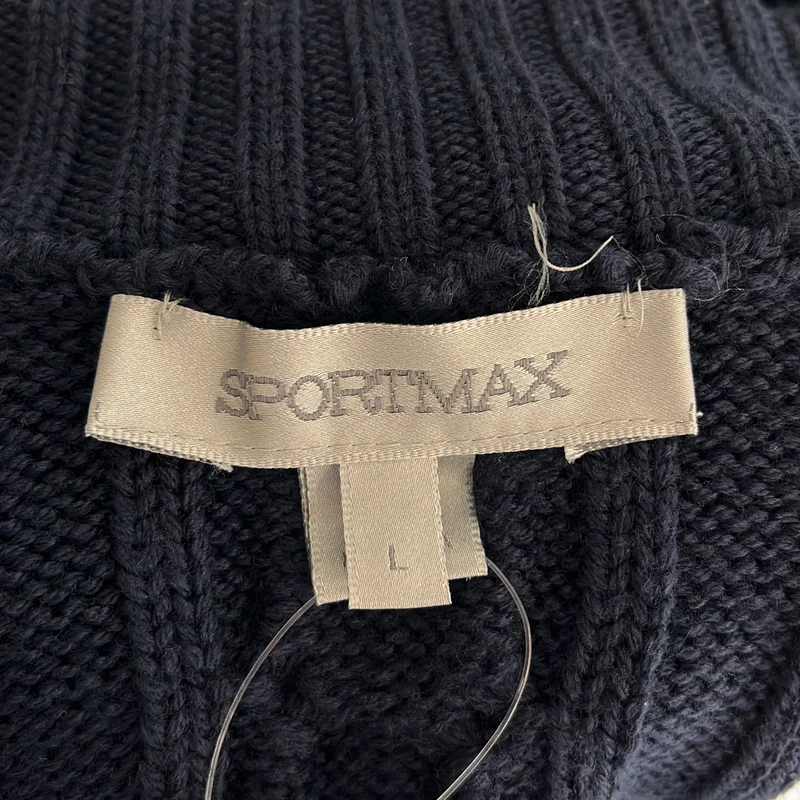Sportmax / スポーツマックス | シルク ニット ハイネック ドレス ワンピース | L | レディース