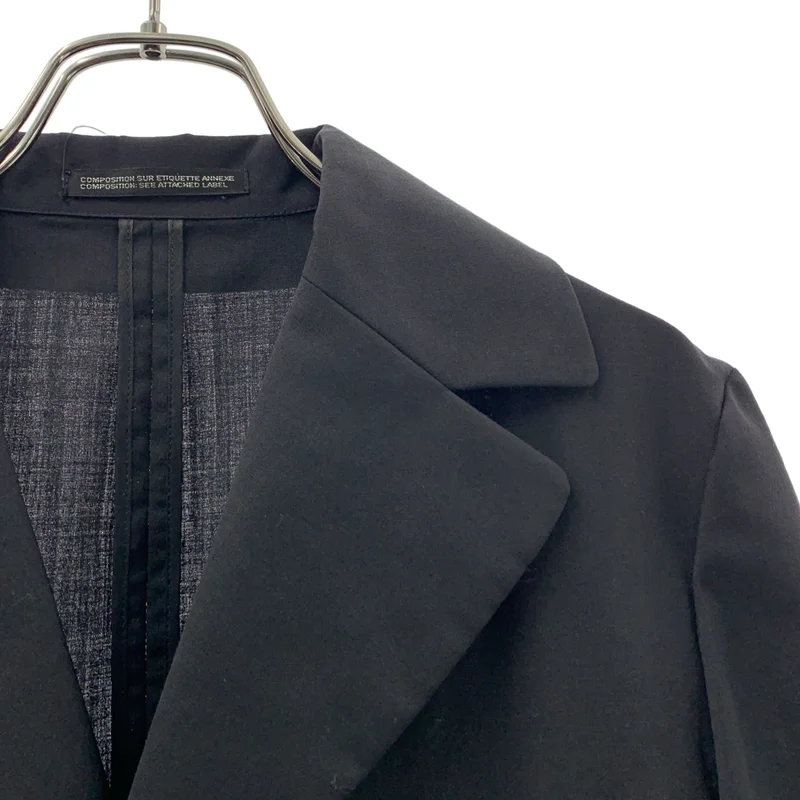 YOHJI YAMAMOTO +NOIR / ヨウジヤマモトプリュスノアール | 2006SS | ウール アルパカ ポケットドッキングデザイン ジャケット | 1 | レディース