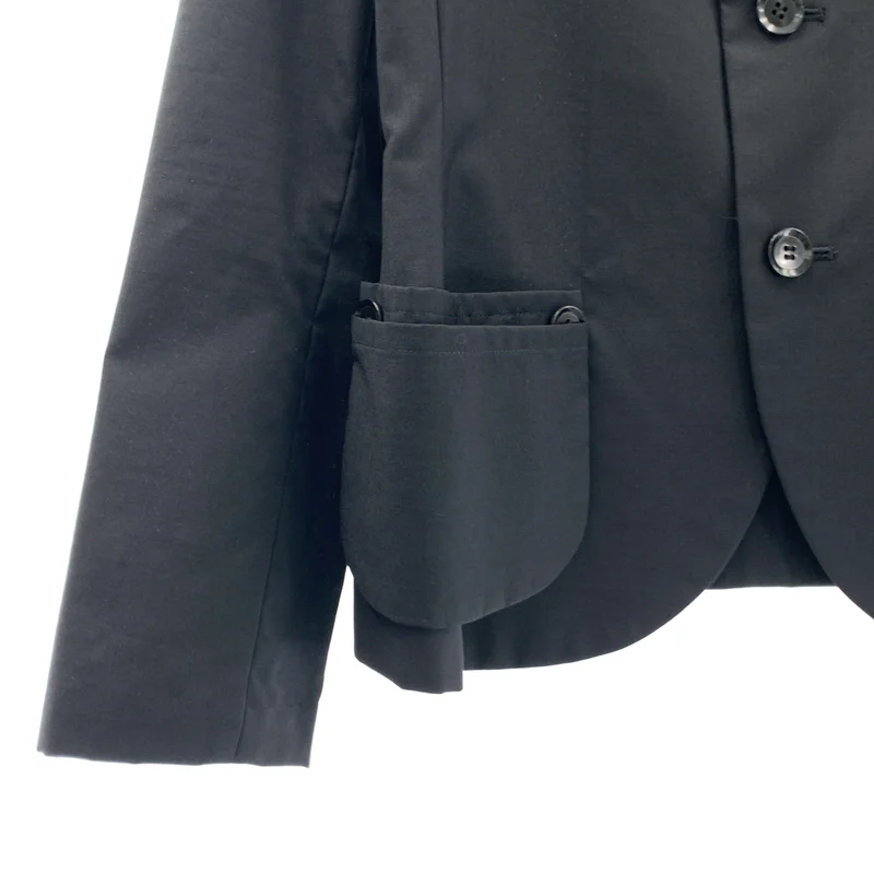 YOHJI YAMAMOTO +NOIR / ヨウジヤマモトプリュスノアール | 2006SS | ウール アルパカ ポケットドッキングデザイン ジャケット | 1 | レディース