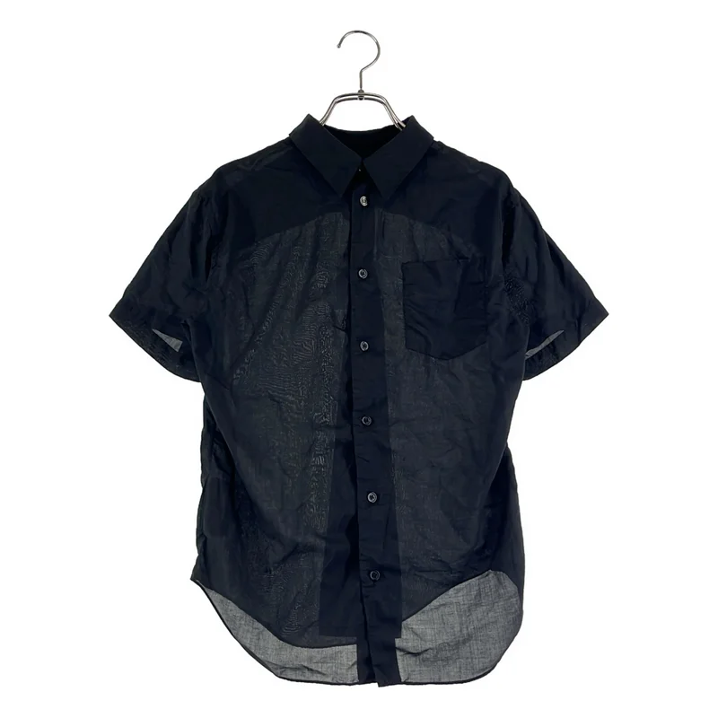BLACK COMME des GARCONS / ブラックコムデギャルソン | 2015SS | 特殊加工 ショートスリーブ シャツ | XS | レディース