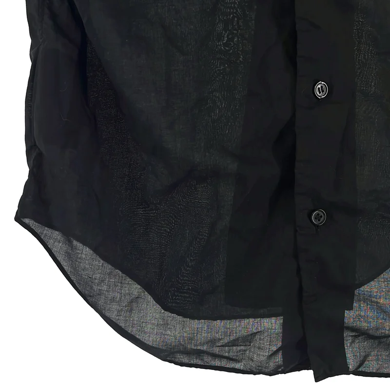 BLACK COMME des GARCONS / ブラックコムデギャルソン | 2015SS | 特殊加工 ショートスリーブ シャツ | XS | レディース