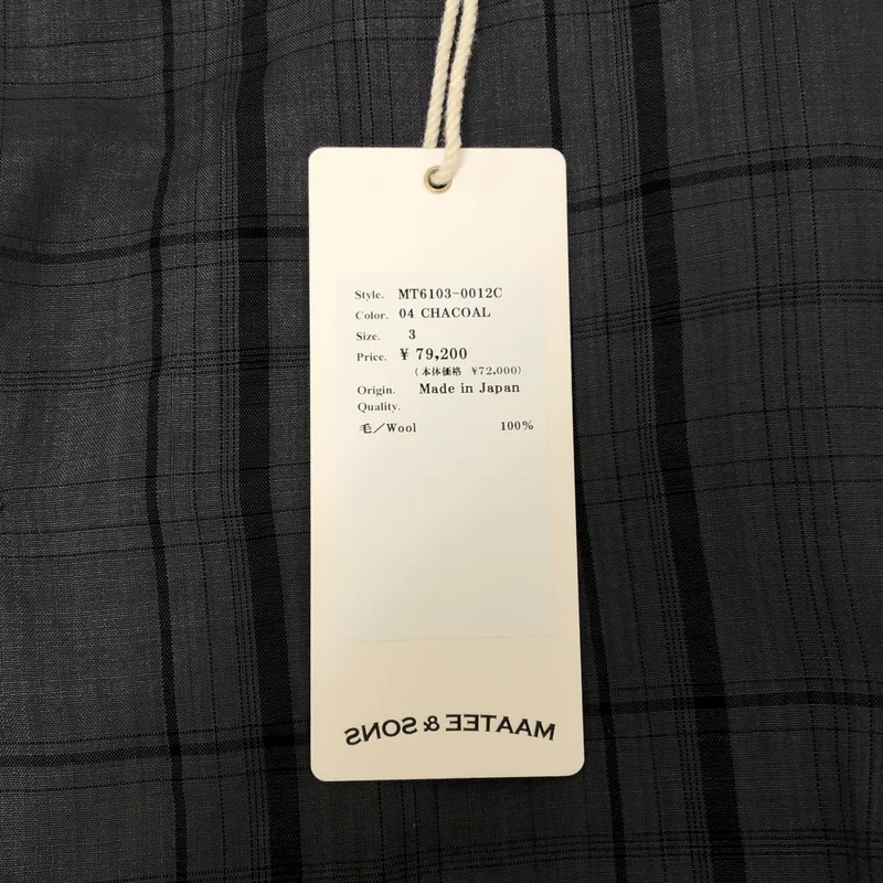 MAATEE&SONS / マーティー&サンズ | 2026SS | 折って折ってJACKET HWOOL CECK  チェック シャツジャケット | 3 | メンズ