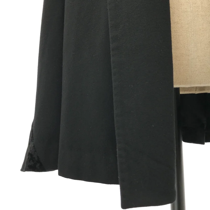 robe de chambre COMME des GARCONS / ローブドシャンブルコムデギャルソン | 1991AW | ウール ベルベット切替 マントコート |
