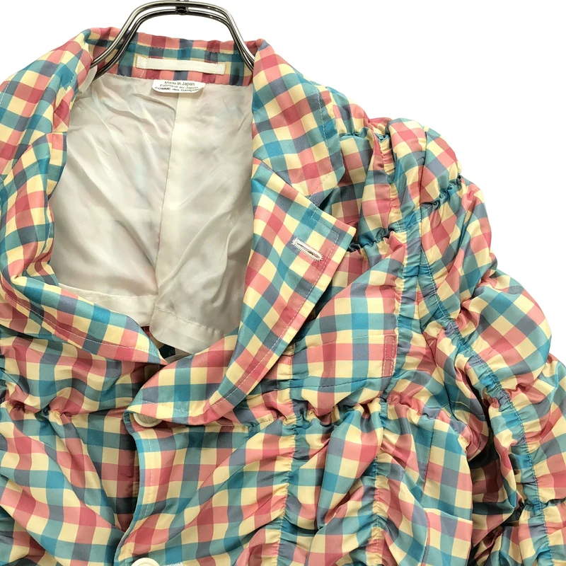 COMME des GARCONS HOMME PLUS / コムデギャルソンオムプリュス | 2019SS | チェック ギャザージャケット PC-J012 | M | メンズ