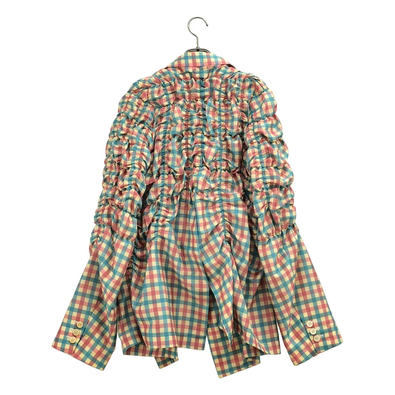 COMME des GARCONS HOMME PLUS / コムデギャルソンオムプリュス | 2019SS | チェック ギャザージャケット PC-J012 | M | メンズ