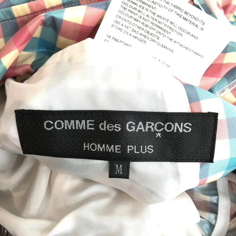 COMME des GARCONS HOMME PLUS / コムデギャルソンオムプリュス | 2019SS | チェック ギャザージャケット PC-J012 | M | メンズ