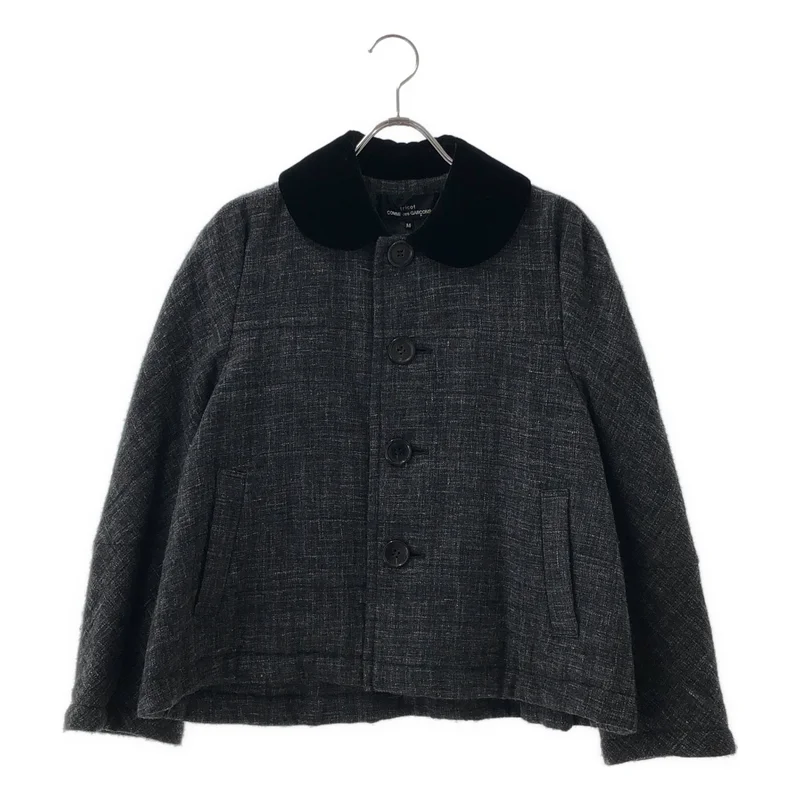tricot COMME des GARCONS / トリココムデギャルソン | 2014AW | ベロアカラー 中綿 ジャケット TN-J002 | M | レディース