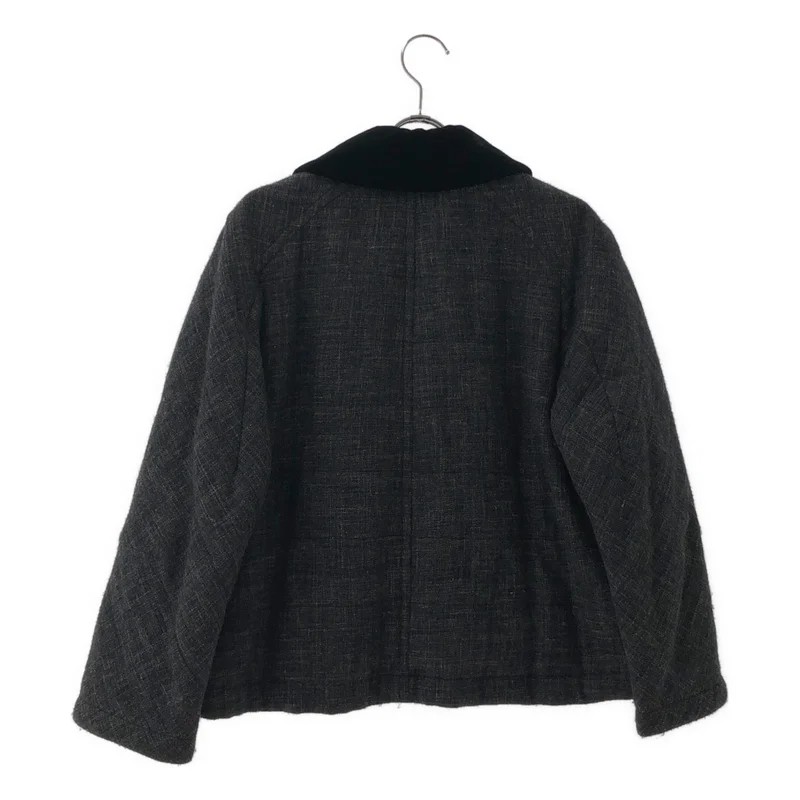 tricot COMME des GARCONS / トリココムデギャルソン | 2014AW | ベロアカラー 中綿 ジャケット TN-J002 | M | レディース