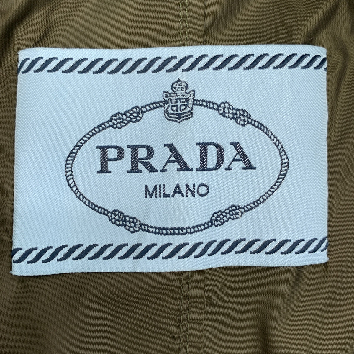 PRADA / プラダ | トライアングル ロゴパッチ ベルト付き トレンチ