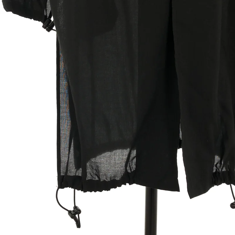 Y-3 / ワイスリー | Tencel Cotton Hooded Long Shirt / テンセル コットン フーデッド ロングシャツ | XS | メンズ