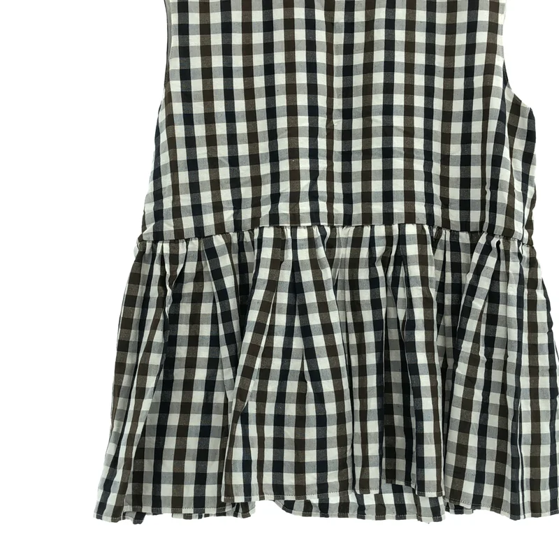 TOMORROWLAND collection / トゥモローランドコレクション | ピコロールギンガムチェック ペプラムブラウス | 36 | レディース