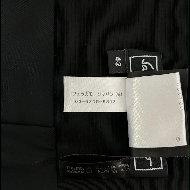 Salvatore Ferragamo / サルヴァトーレフェラガモ | サイドジップ バックスリット スカート | 42 | レディース