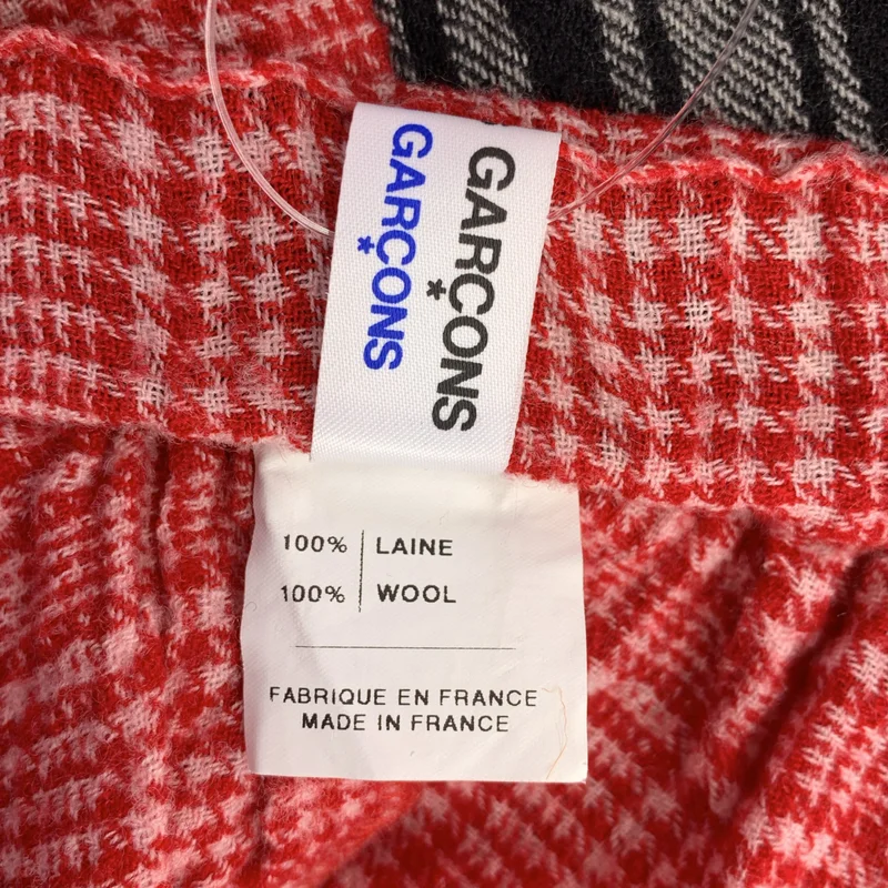 COMME des GARCONS COMME des GARCONS / コムコム | 総柄 ドローストリング ワイド サルエルパンツ | XS | レディース
