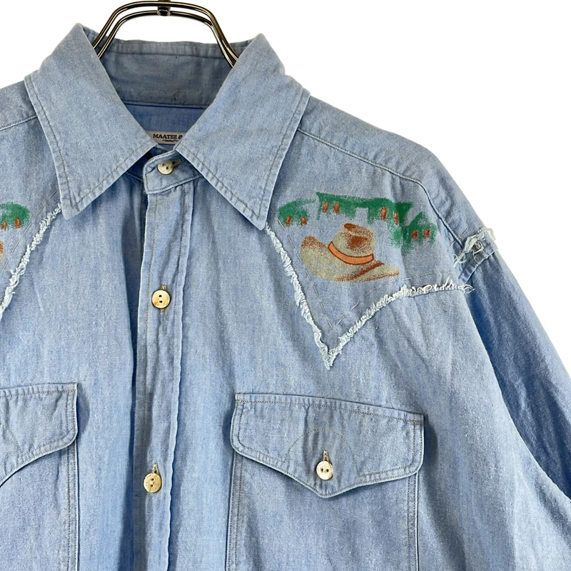 MAATEE&SONS / マーティー&サンズ | WESTERN LOZ SHAMBRAY PRINT ウエスタンシャンブレープリントシャツ | 2 | メンズ
