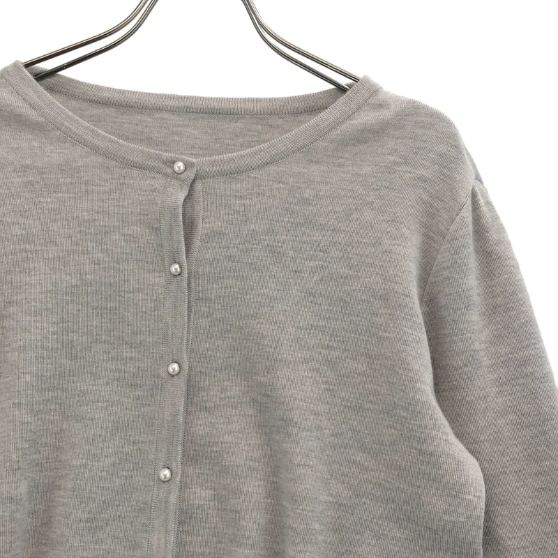 FOXEY / フォクシー | カシミヤ シルク パールボタン ニット カーディガン | 40 | レディース
