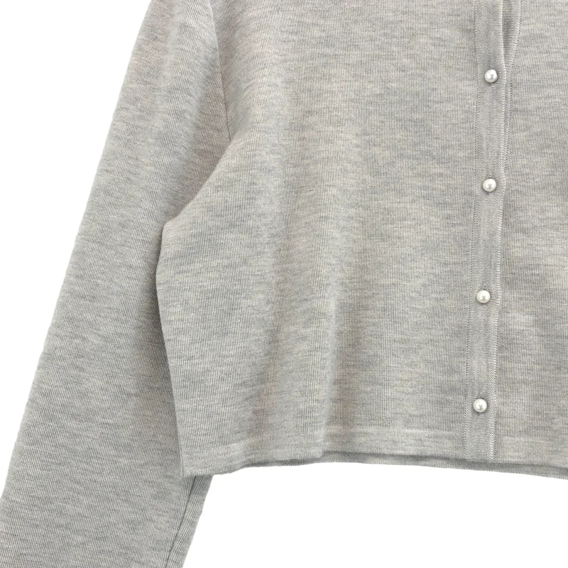 FOXEY / フォクシー | カシミヤ シルク パールボタン ニット カーディガン | 40 | レディース